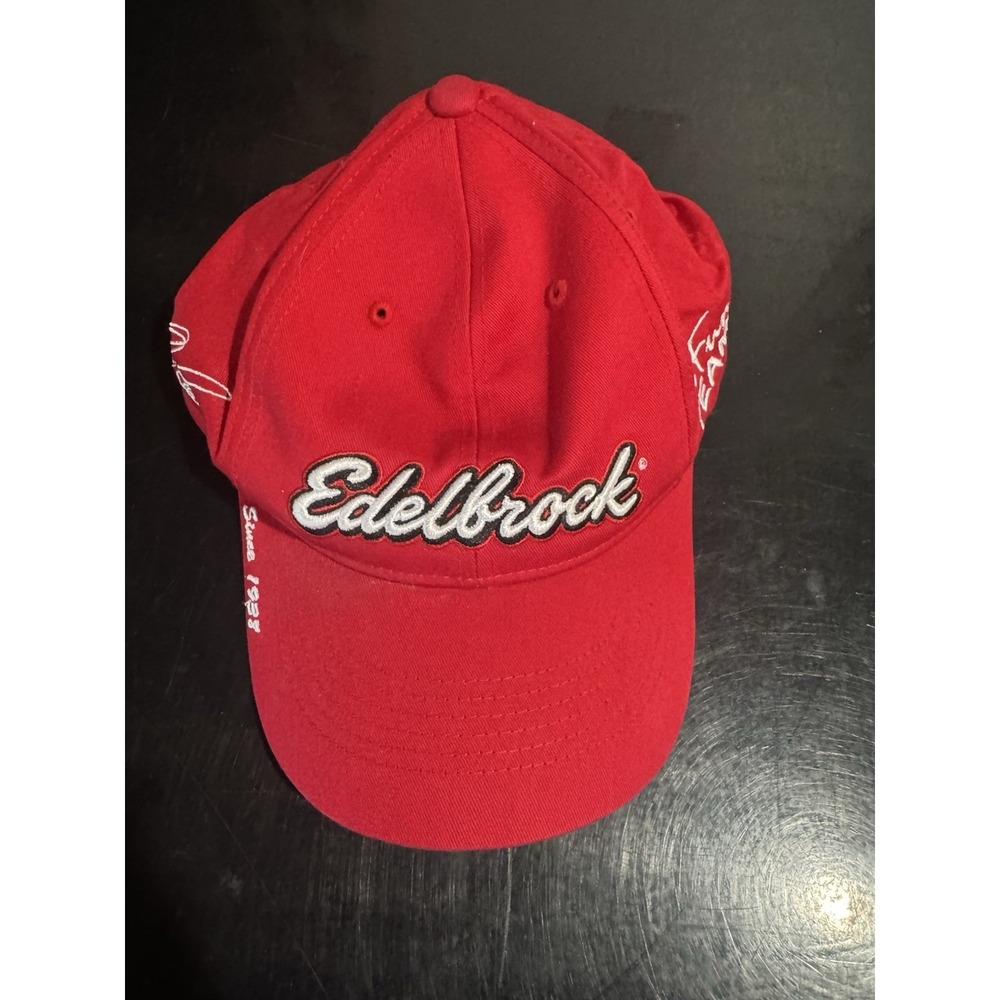 Edelbrock The Fun‎ Team Nascar Red Strapback Hat #361